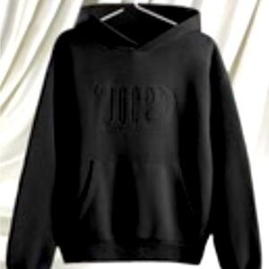 TTPD Spotify Fans First TAYLOR Swift Black Embossed Hoodie